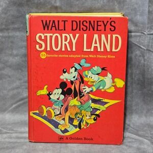 Walt Disney Story Land 55 Favorite Stories 1962 Golden Book Vintage Hardcover